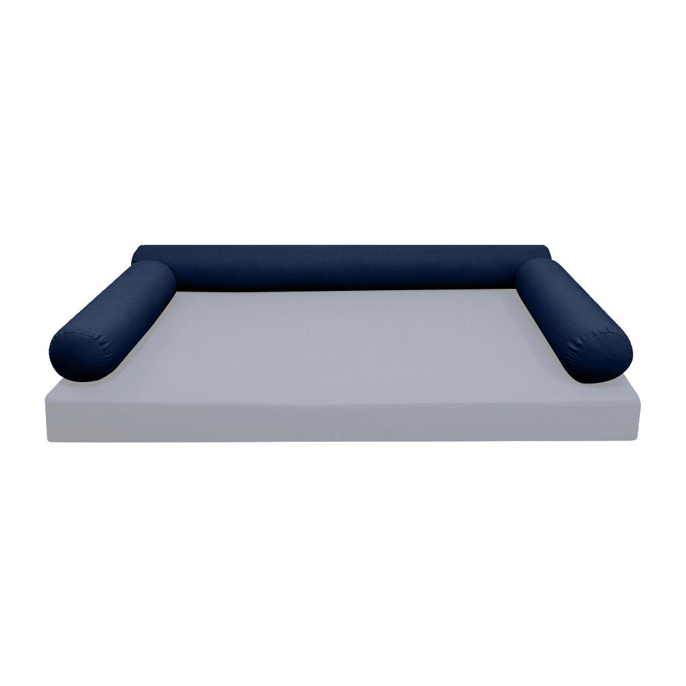 STYLE 6 - Bolster Pillow for Outdoor Indoor Daybed Porch Swing Bed Twin-XL Size | COVERS ONLY |