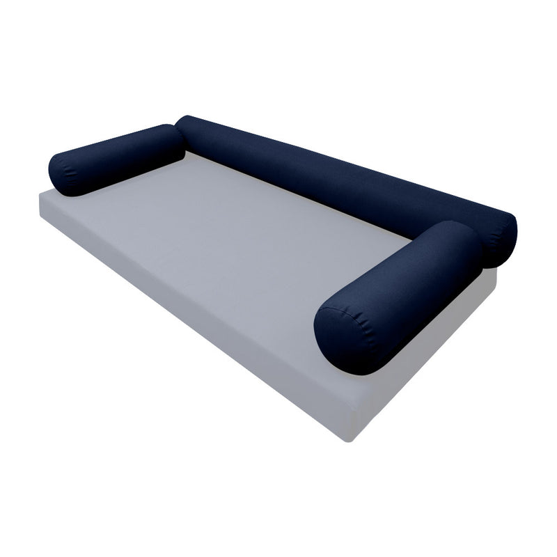 STYLE 6 - Bolster Pillow for Outdoor Indoor Daybed Porch Swing Bed Twin-XL Size | COVERS ONLY |