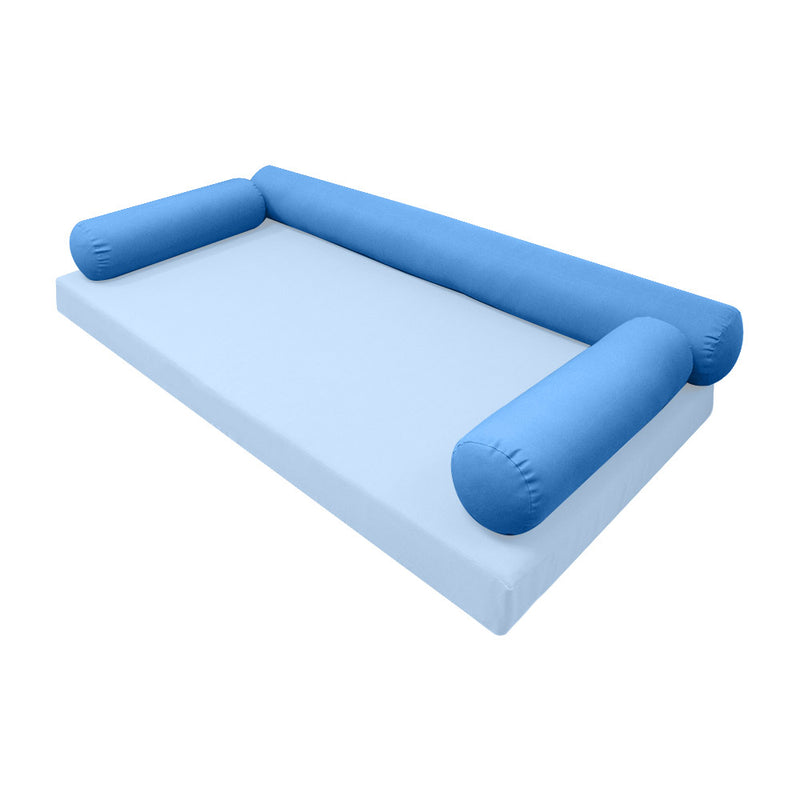 STYLE 6 - Bolster Pillow for Outdoor Indoor Daybed Porch Swing Bed Crib Size | COVERS ONLY |