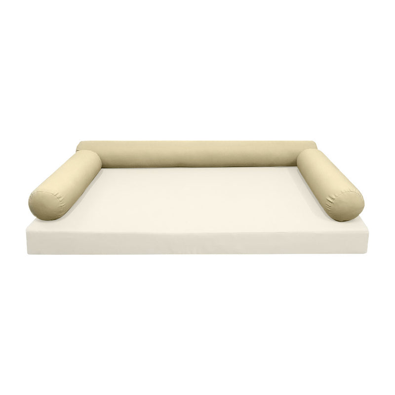 STYLE 6 - Bolster Pillow for Outdoor Indoor Daybed Porch Swing Bed Full Size | COVERS ONLY |