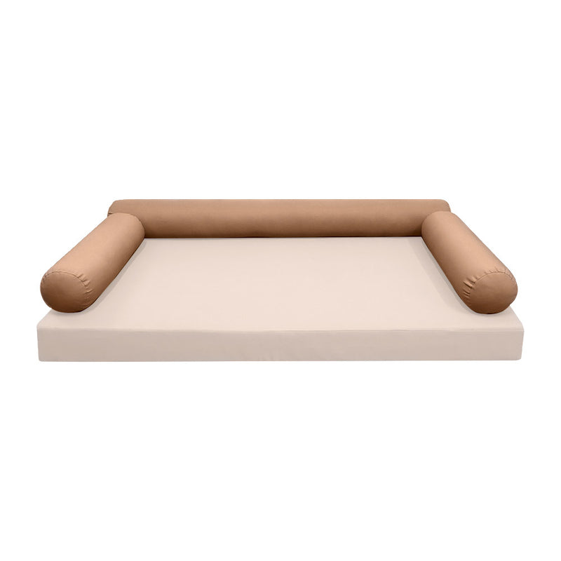 STYLE 6 - Bolster Pillow for Outdoor Indoor Daybed Porch Swing Bed Full Size | COVERS ONLY |