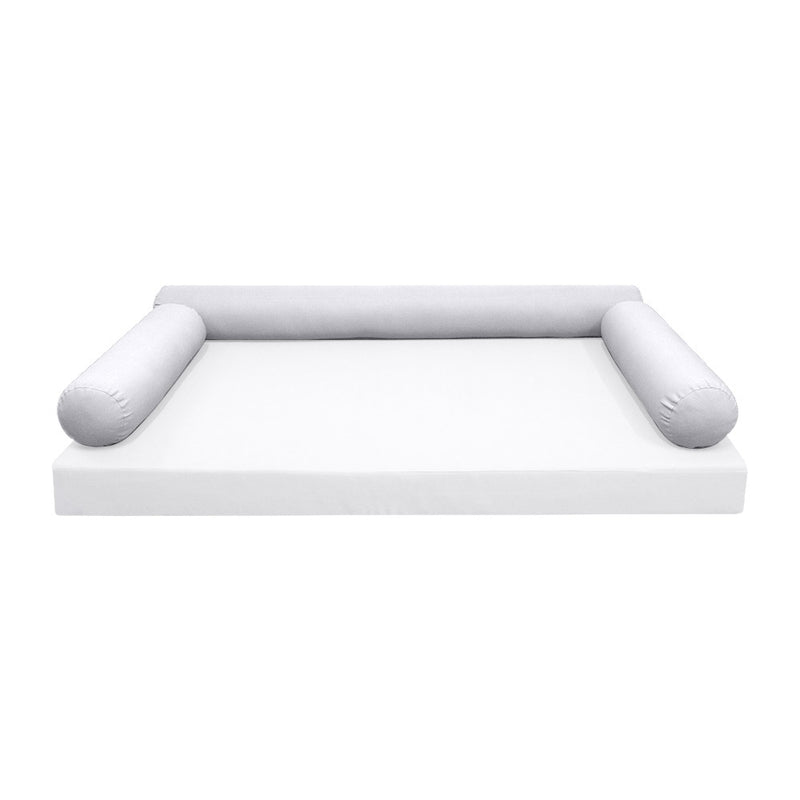 STYLE 6 - Bolster Pillow for Outdoor Indoor Daybed Porch Swing Bed Twin Size | COVERS ONLY |