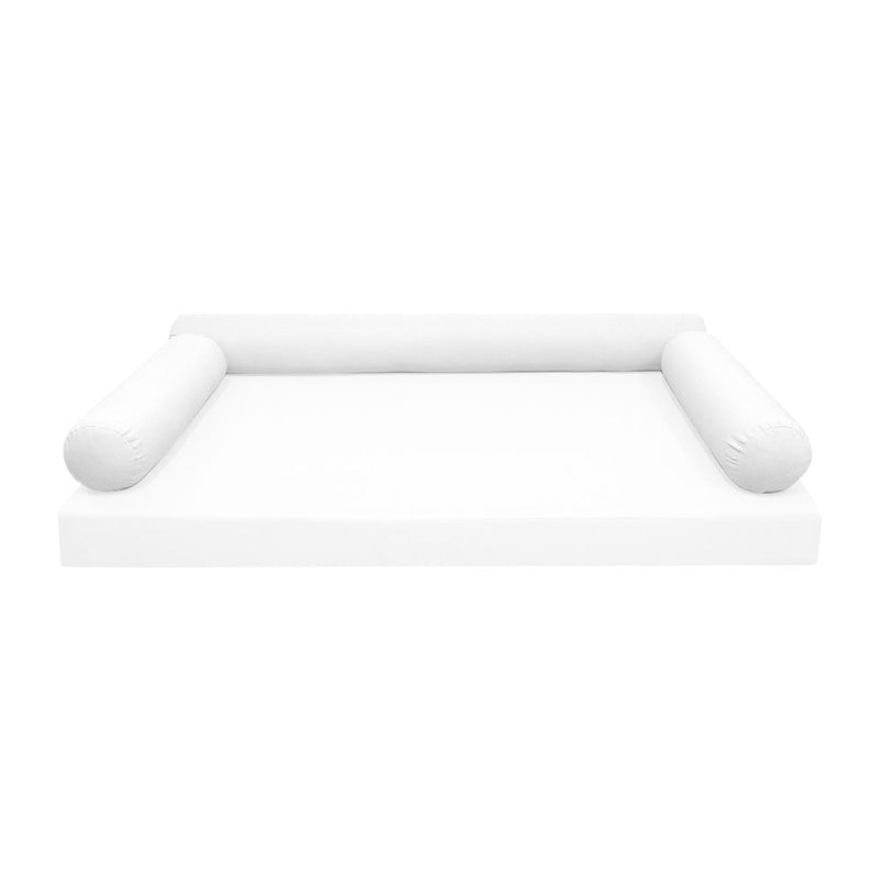 STYLE 6 - Bolster Pillow for Outdoor Indoor Daybed Porch Swing Bed Twin-XL Size | COVERS ONLY |