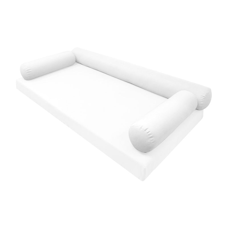 STYLE 6 - Bolster Pillow for Outdoor Indoor Daybed Porch Swing Bed Full Size | COVERS ONLY |