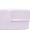 STYLE 6 - Mattress & Pillow Bolster for Outdoor Indoor Daybed Porch Swing Bed Knife Edge Twin Size AD107 | COVERS ONLY |