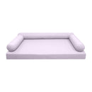 STYLE 6 pillow and bolster cushion set for daybeds, porch swings, or beds – indoor and outdoor use with durable knife-edge design. — cover only