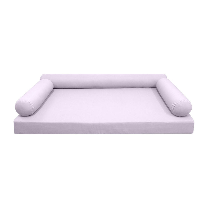Style6 Full Size 4PC Knife Edge Outdoor Daybed Mattress Cushion Bolster Pillow Slip Cover COMPLETE SET AD107