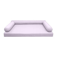 STYLE 6 - Mattress & Bolster Pillow for Outdoor Indoor Daybed Porch Swing Bed Queen Size | COVERS ONLY |