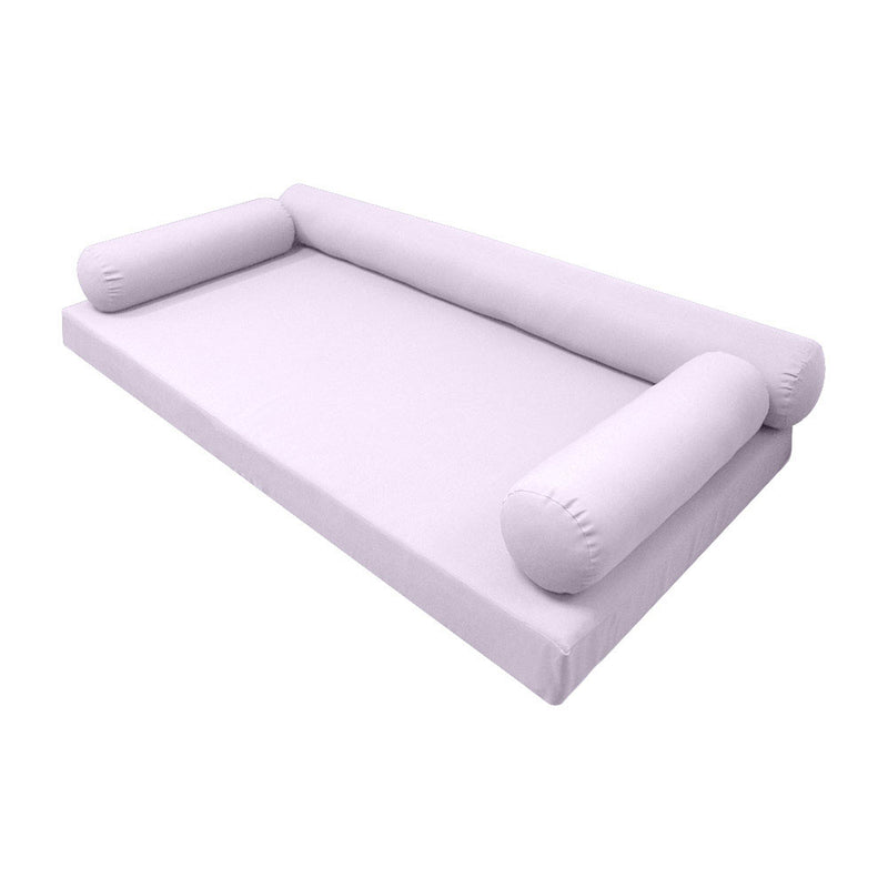 STYLE 6 - Mattress & Bolster Pillow for Outdoor Indoor Daybed Porch Swing Bed Twin Size | COVERS ONLY |