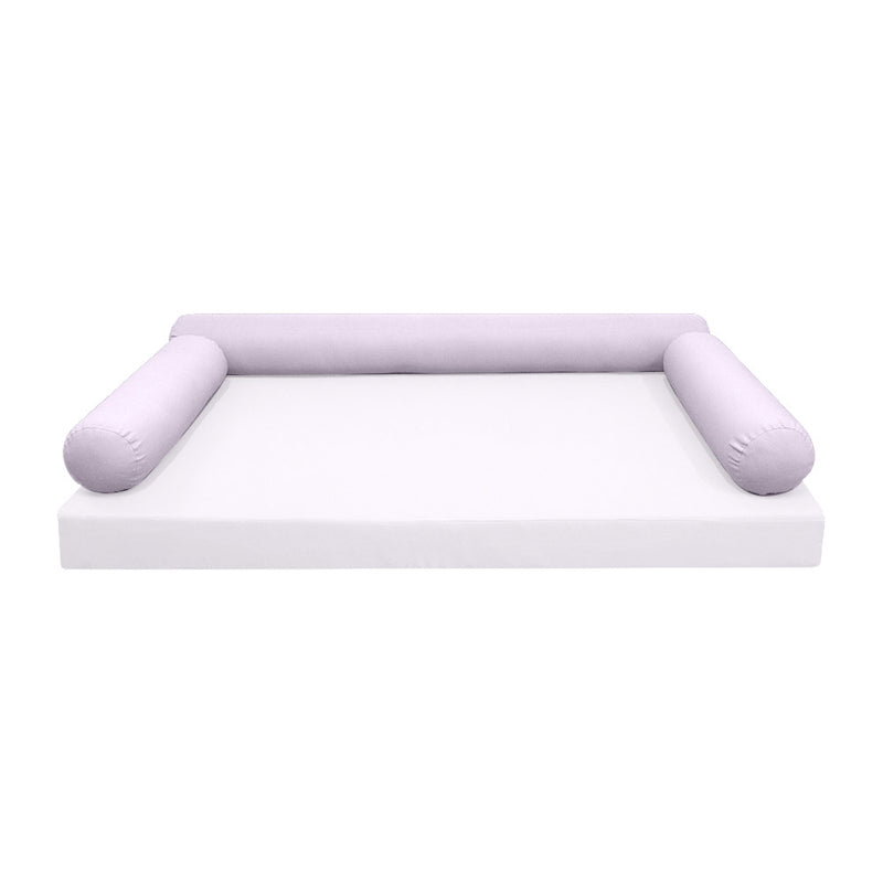 STYLE 6 - Bolster Pillow for Outdoor Indoor Daybed Porch Swing Bed Twin Size | COVERS ONLY |