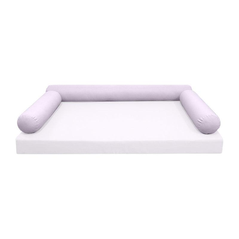 STYLE 6 - Outdoor Daybed Bolster Pillow Cushion Twin Size |COVERS ONLY|
