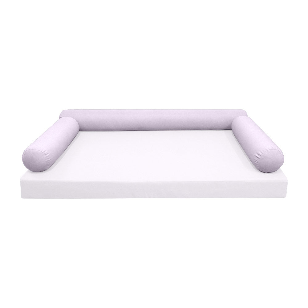 STYLE 6 - Bolster Pillow for Outdoor Indoor Daybed Porch Swing Bed Twin-XL Size | COVERS ONLY |
