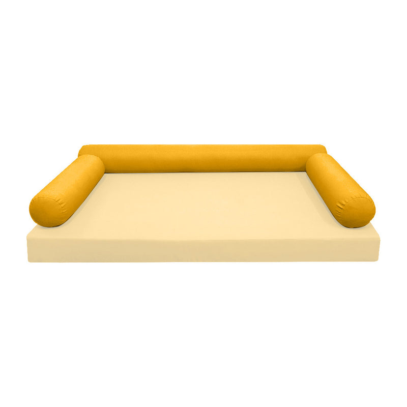 STYLE 6 - Bolster Pillow for Outdoor Indoor Daybed Porch Swing Bed Twin Size | COVERS ONLY |