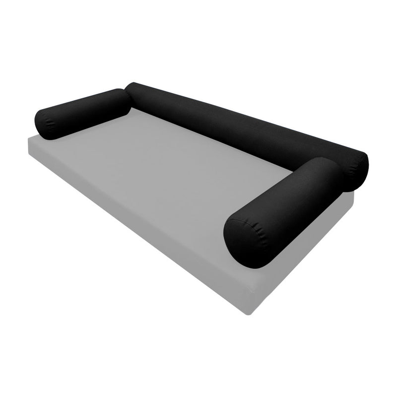 STYLE 6 - Bolster Pillow for Outdoor Indoor Daybed Porch Swing Bed Full Size | COVERS ONLY |