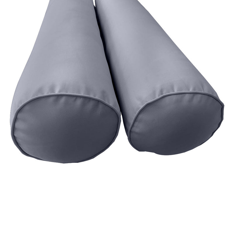 STYLE 6 - Mattress & Bolster Pillow for Outdoor Indoor Daybed Porch Swing Bed Crib Size | COVERS ONLY |