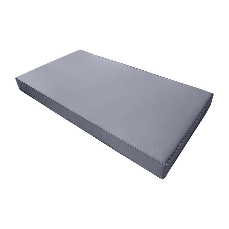 Style6 Twin-XL Size 4PC Pipe Trim Outdoor Daybed Mattress Cushion Bolster Pillow Slip Cover COMPLETE SET AD001