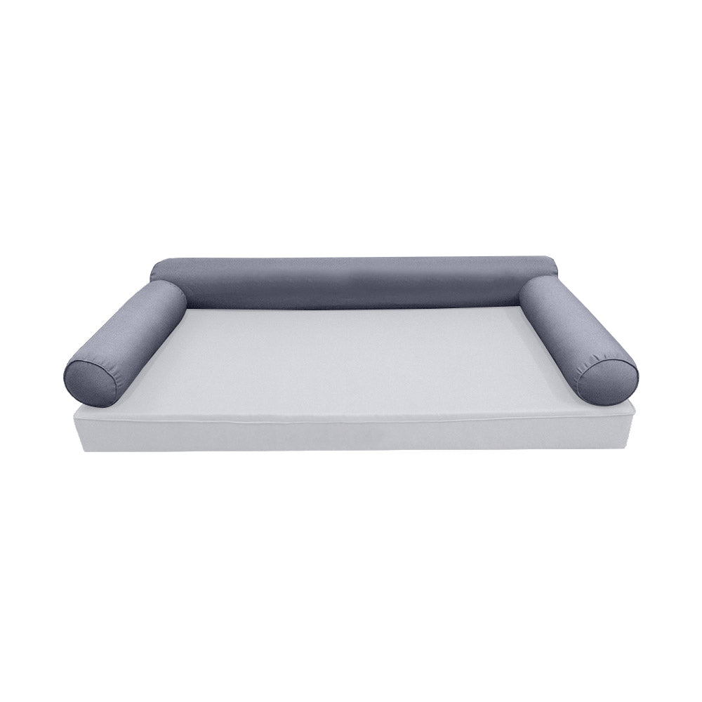 STYLE 6 - Bolster Pillow for Outdoor Indoor Daybed Porch Swing Bed Twin-XL Size | COVERS ONLY |