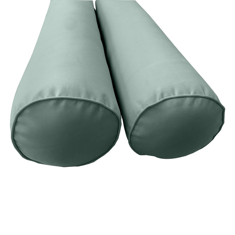 STYLE 6 - Mattress & Bolster Pillow for Outdoor Indoor Daybed Porch Swing Bed Crib Size | COVERS ONLY |