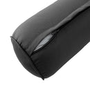 STYLE 6 - Mattress & Pillow Bolster for Outdoor Indoor Daybed Porch Swing Bed Piped Trim Full Size AD003 | COVERS ONLY |