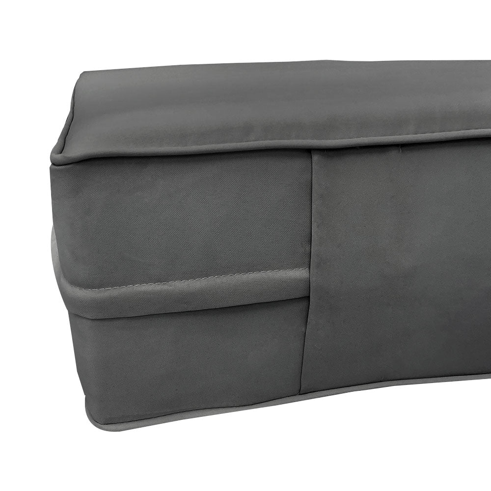 STYLE 6 - Mattress & Pillow Bolster Cushion Cover and Insert for Outdoor Indoor Daybed Porch Swing Bed Twin Size