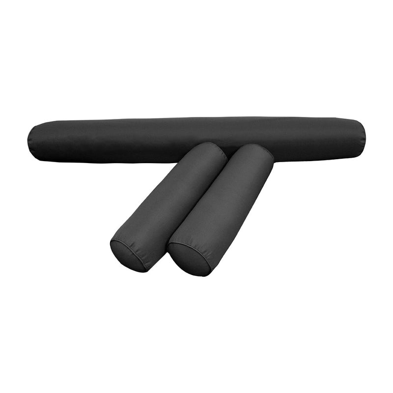 Style6 Twin Size 4PC Pipe Trim Outdoor Daybed Mattress Cushion Bolster Pillow Slip Cover COMPLETE SET AD003