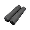 STYLE 6 - Mattress & Pillow Bolster for Outdoor Indoor Daybed Porch Swing Bed Piped Trim Twin Size AD003 | COVERS ONLY |