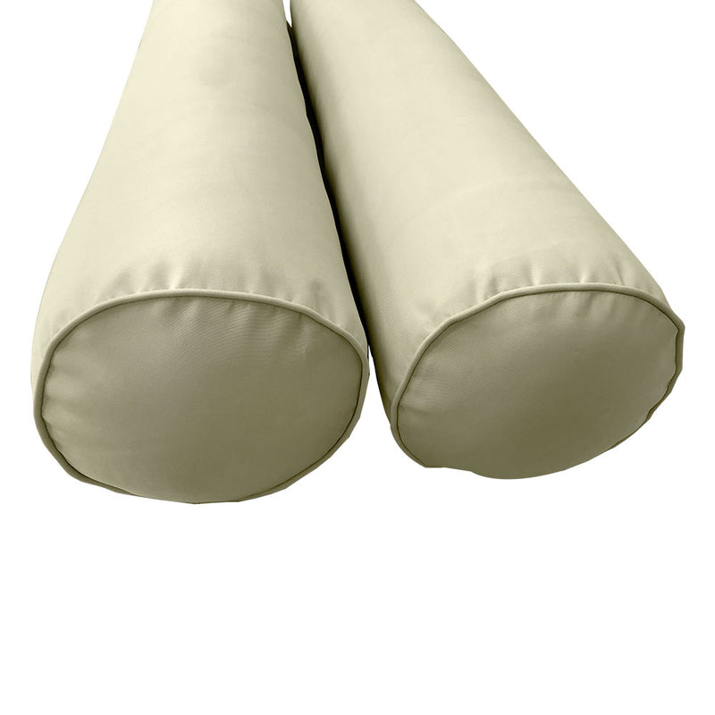 STYLE 6 - Mattress & Bolster Pillow for Outdoor Indoor Daybed Porch Swing Bed Full Size | COVERS ONLY |