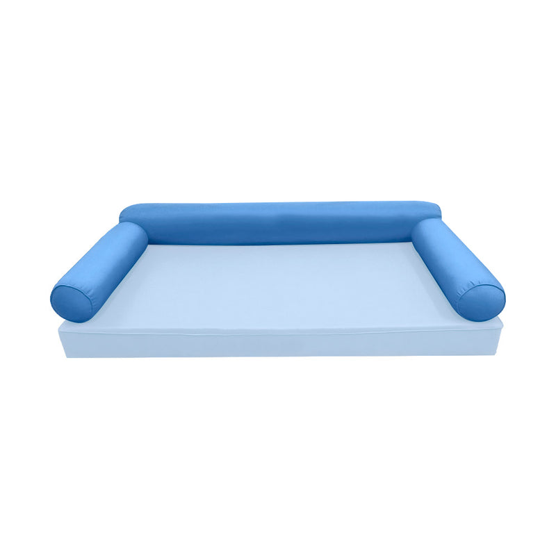 STYLE 6 - Bolster Pillow for Outdoor Indoor Daybed Porch Swing Bed Full Size | COVERS ONLY |