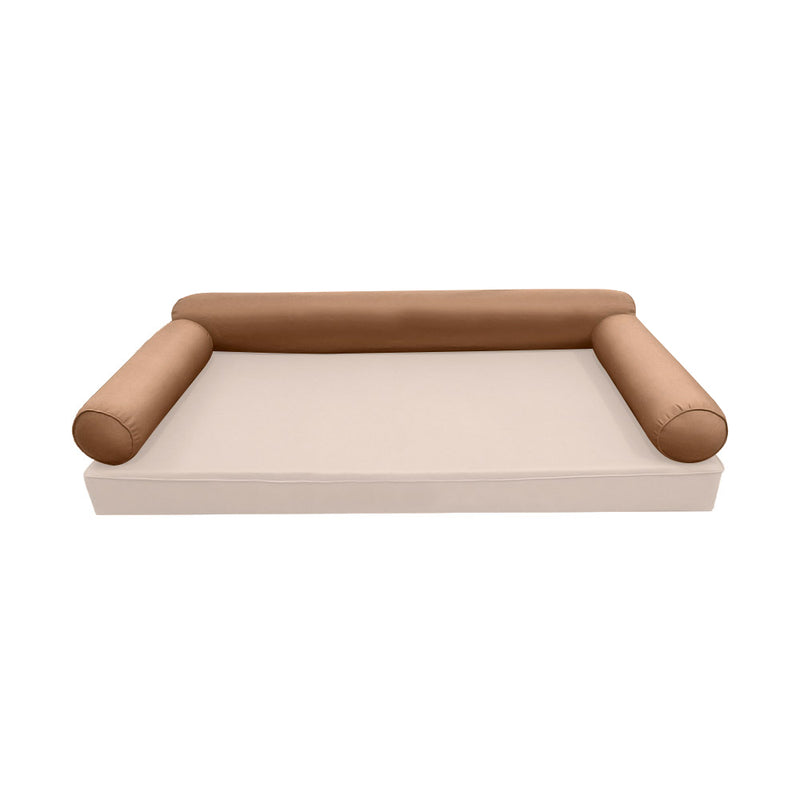 STYLE 6 - Bolster Pillow for Outdoor Indoor Daybed Porch Swing Bed Crib Size | COVERS ONLY |