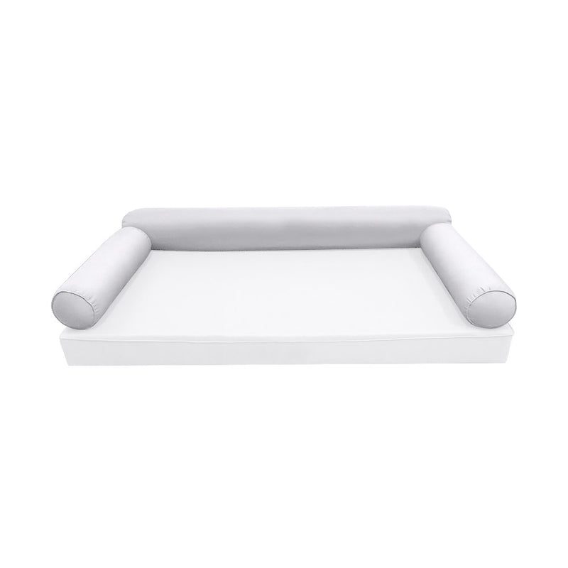 STYLE 6 - Bolster Pillow for Outdoor Indoor Daybed Porch Swing Bed Twin Size | COVERS ONLY |