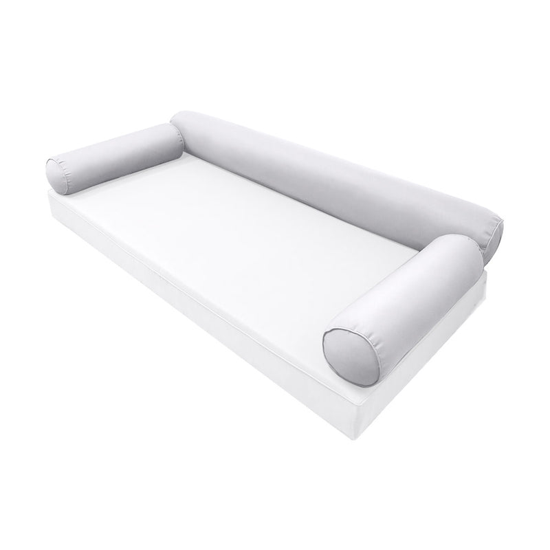 STYLE 6 - Bolster Pillow for Outdoor Indoor Daybed Porch Swing Bed Twin Size | COVERS ONLY |