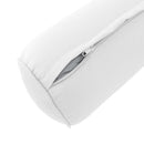STYLE 6 - Mattress & Pillow Bolster for Outdoor Indoor Daybed Porch Swing Bed Piped Trim Queen Size AD106 | COVERS ONLY |