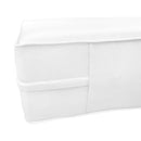 STYLE 6 - Mattress & Pillow Bolster for Outdoor Indoor Daybed Porch Swing Bed Piped Trim Queen Size AD106 | COVERS ONLY |