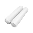 STYLE 6 - Mattress & Pillow Bolster for Outdoor Indoor Daybed Porch Swing Bed Piped Trim Queen Size AD106 | COVERS ONLY |