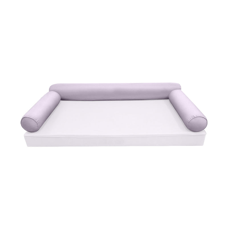 STYLE 6 - Bolster Pillow for Outdoor Indoor Daybed Porch Swing Bed Crib Size | COVERS ONLY |