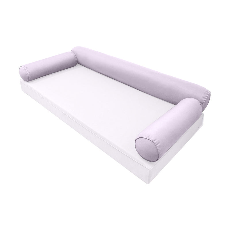 STYLE 6 - Bolster Pillow for Outdoor Indoor Daybed Porch Swing Bed Twin-XL Size | COVERS ONLY |