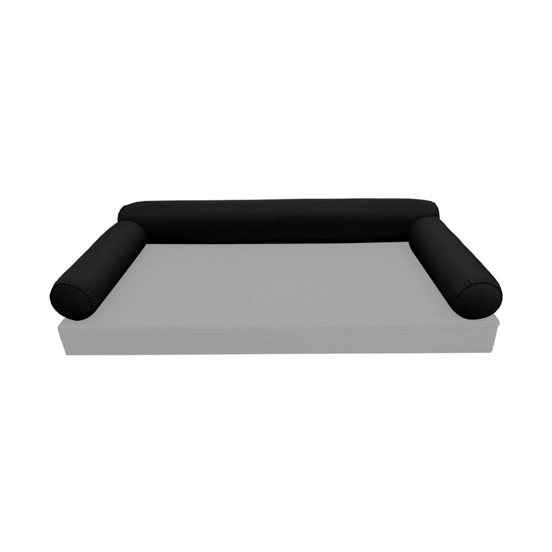 STYLE 6 - Bolster Pillow for Outdoor Indoor Daybed Porch Swing Bed Full Size | COVERS ONLY |