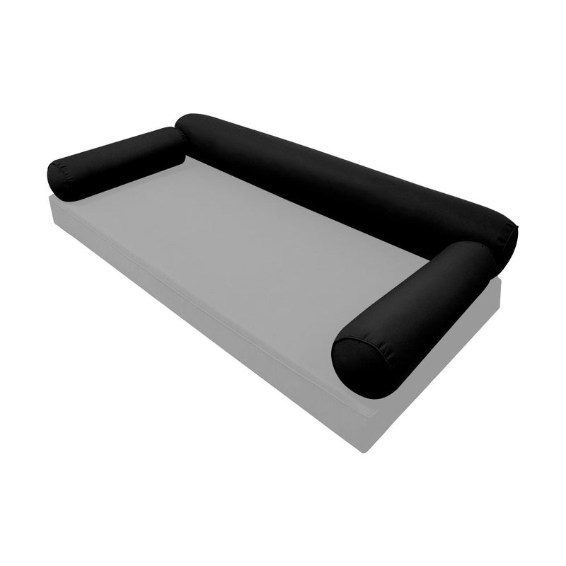 STYLE 6 - Bolster Pillow for Outdoor Indoor Daybed Porch Swing Bed Twin-XL Size | COVERS ONLY |