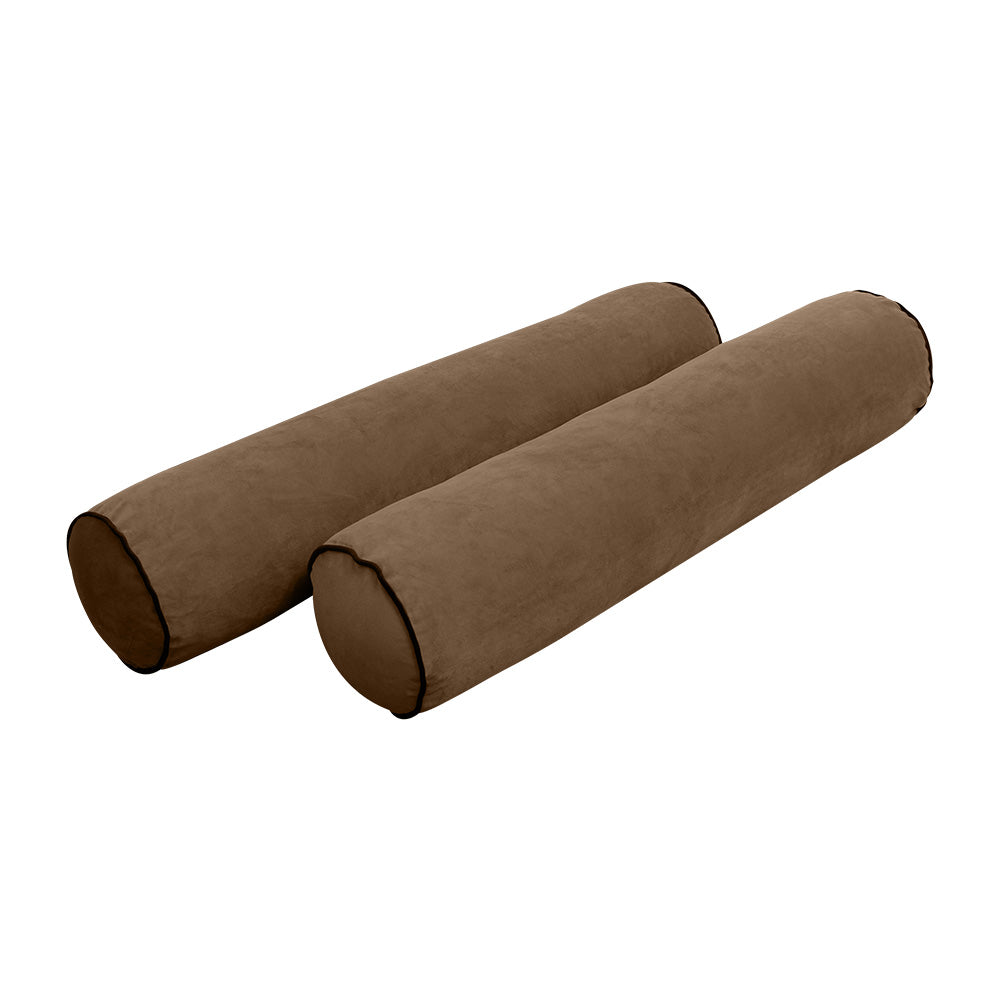 STYLE V5 - Velvet Indoor Daybed Mattress Bolster Cushion Pillow Complete Set
