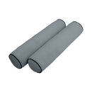 STYLE V5 - Velvet Indoor Daybed Mattress Bolster Pillow |COVERS ONLY|