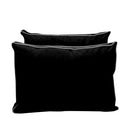 STYLE V1 - Velvet Indoor Daybed Mattress Bolster Backrest Cushion Pillow |COVERS ONLY|