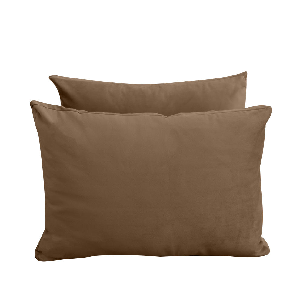 STYLE V1 - Velvet Indoor Daybed Mattress Bolster Backrest Cushion Pillow |COVERS ONLY|