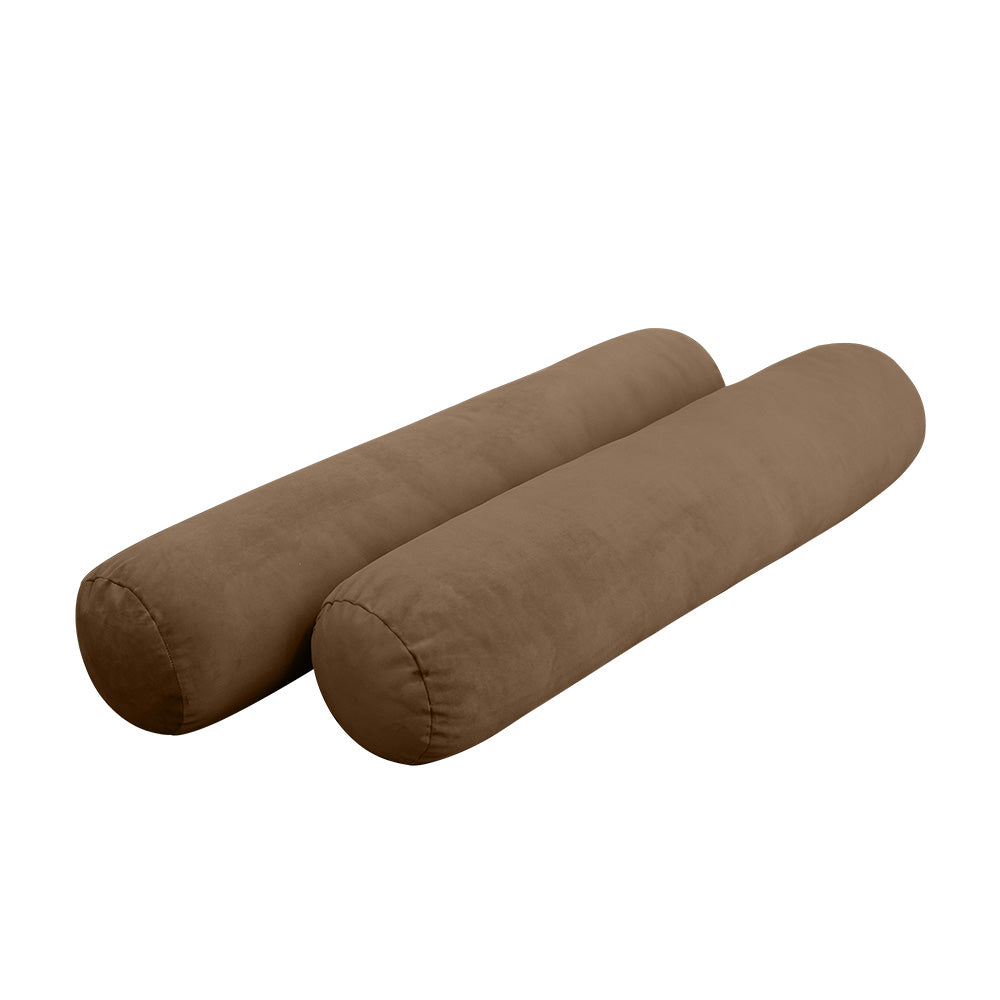 STYLE V5 - Velvet Indoor Daybed Mattress Bolster Pillow |COVERS ONLY|
