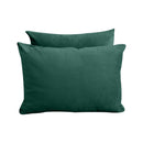 STYLE V1 - Velvet Indoor Daybed Mattress Bolster Backrest Cushion Pillow Complete Set