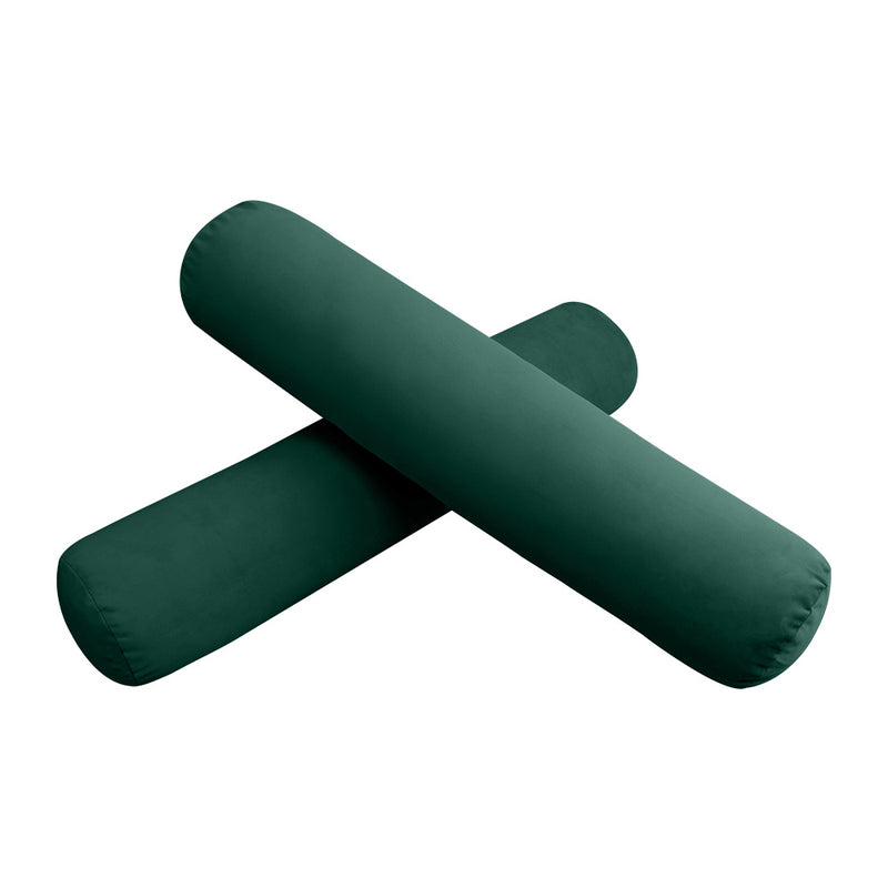STYLE V1 - Velvet Indoor Daybed Mattress Bolster Backrest Cushion Pillow |COVERS ONLY|