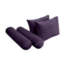 STYLE V1 - Velvet Indoor Daybed Mattress Bolster Backrest Cushion Pillow |COVERS ONLY|