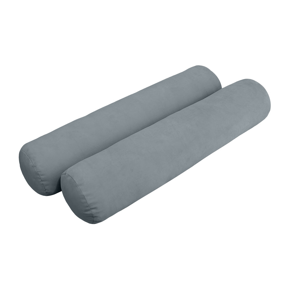 STYLE V5 - Velvet Indoor Daybed Bolster Pillow Cushion |COVERS ONLY|