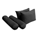 STYLE V1 - Velvet Indoor Daybed Mattress Bolster Backrest Cushion Pillow |COVERS ONLY|