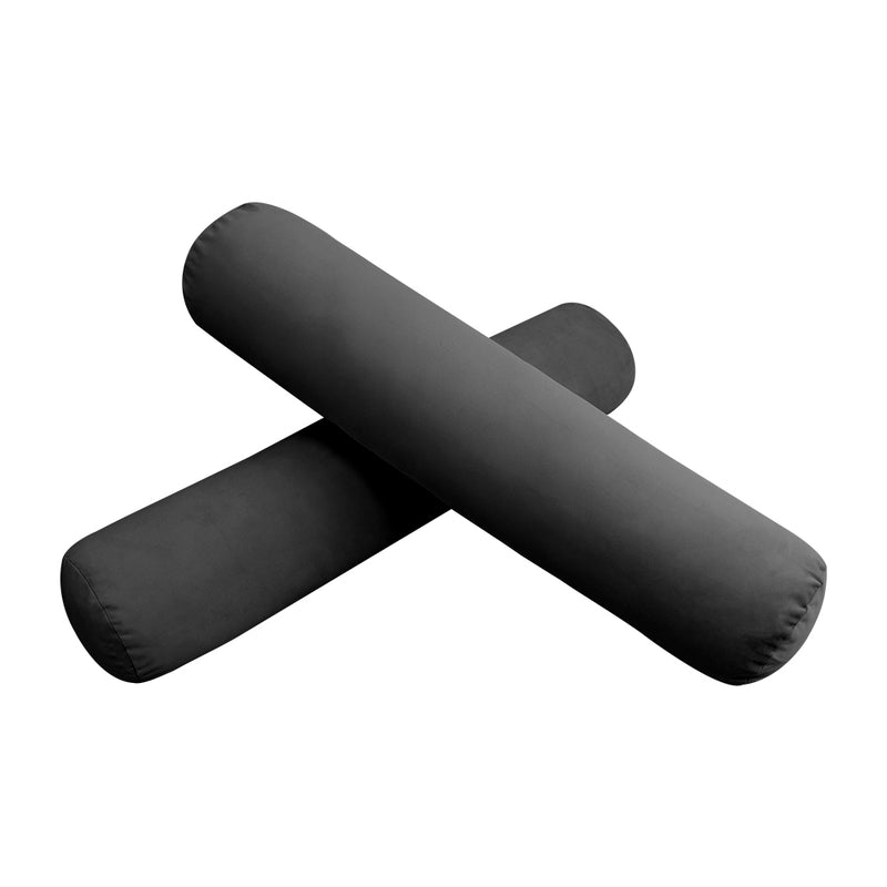 STYLE V1 - Velvet Indoor Daybed Mattress Bolster Backrest Cushion Pillow |COVERS ONLY|
