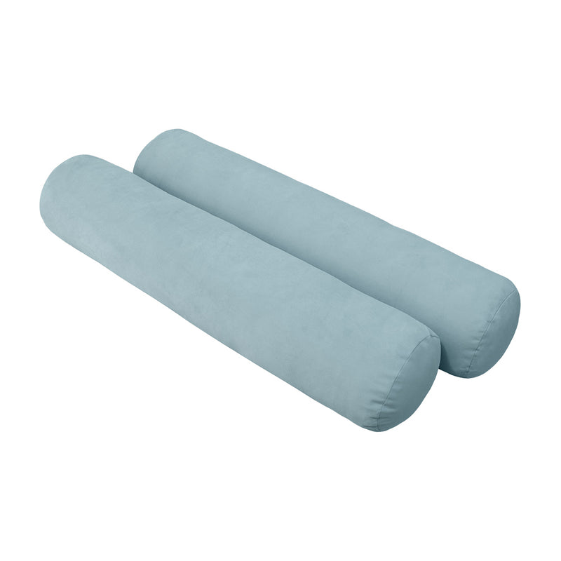 STYLE V5 - Velvet Indoor Daybed Mattress Bolster Cushion Pillow Complete Set